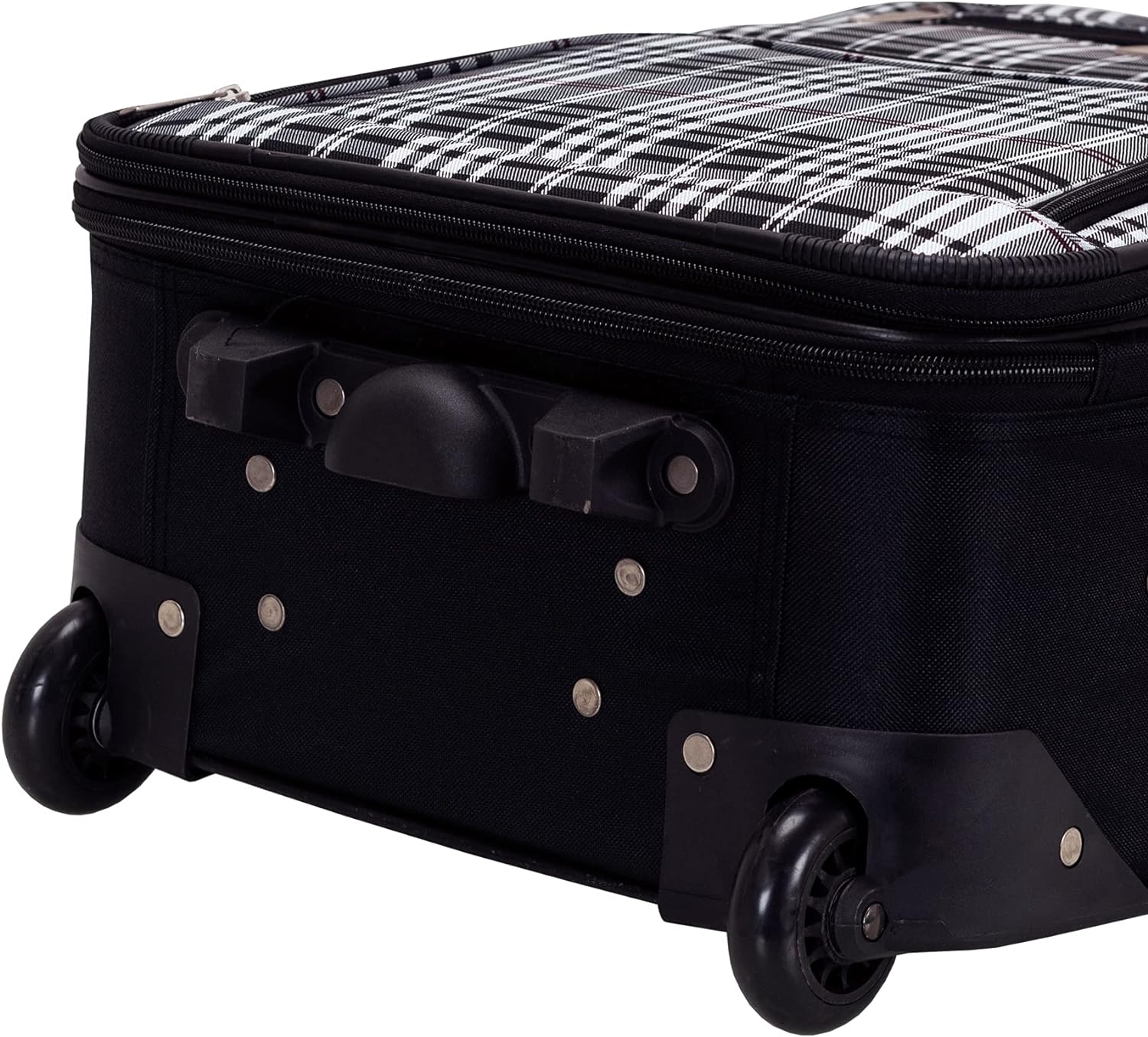 Rockland Fashion Softside Upright Luggage Set, Expandable, Pink, 2-Piece (14/19)