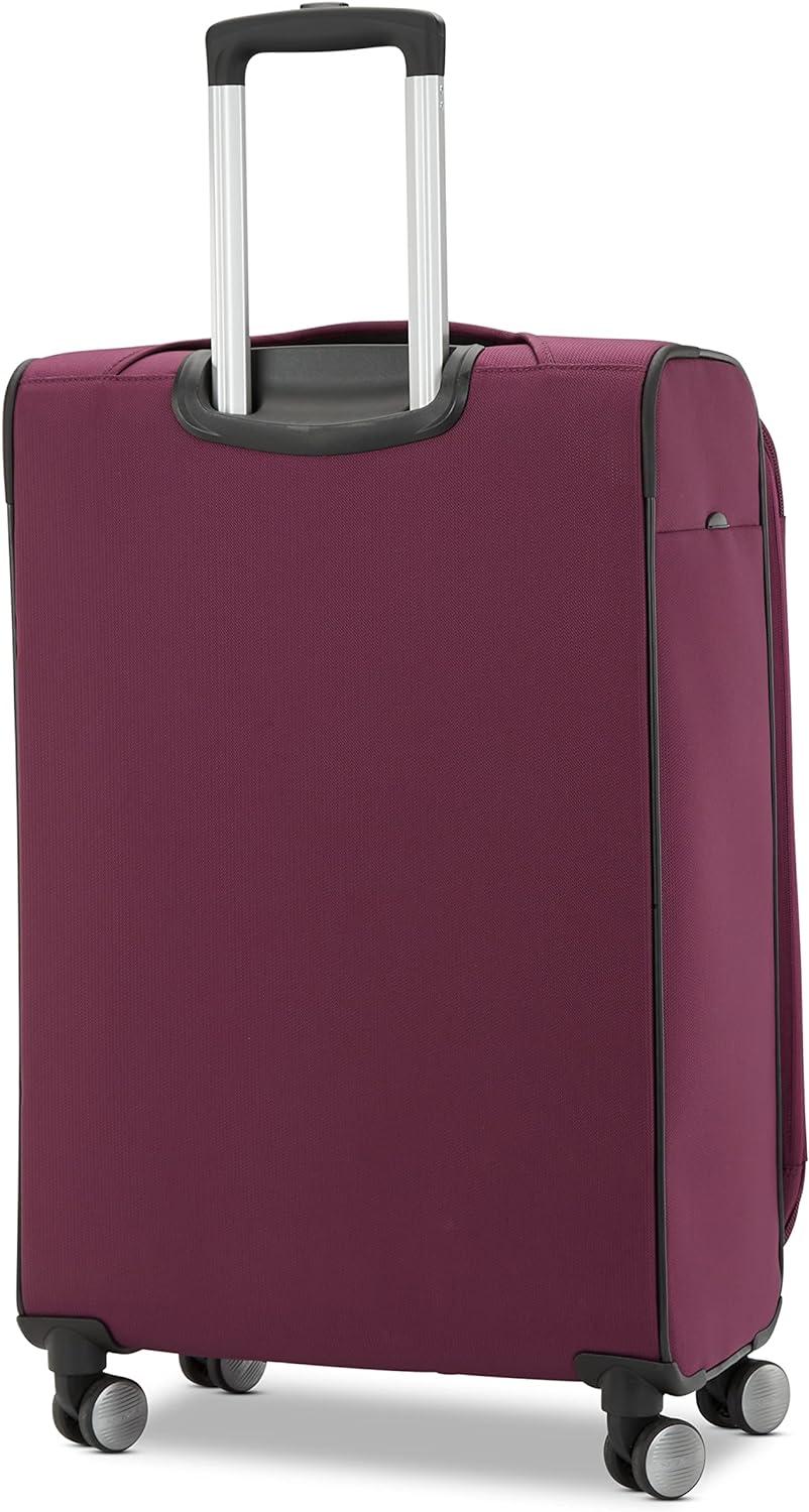 Samsonite Ascella 3.0 Softside Expandable Luggage with Spinners | Black | 2PC SET (Carry-on/Medium)