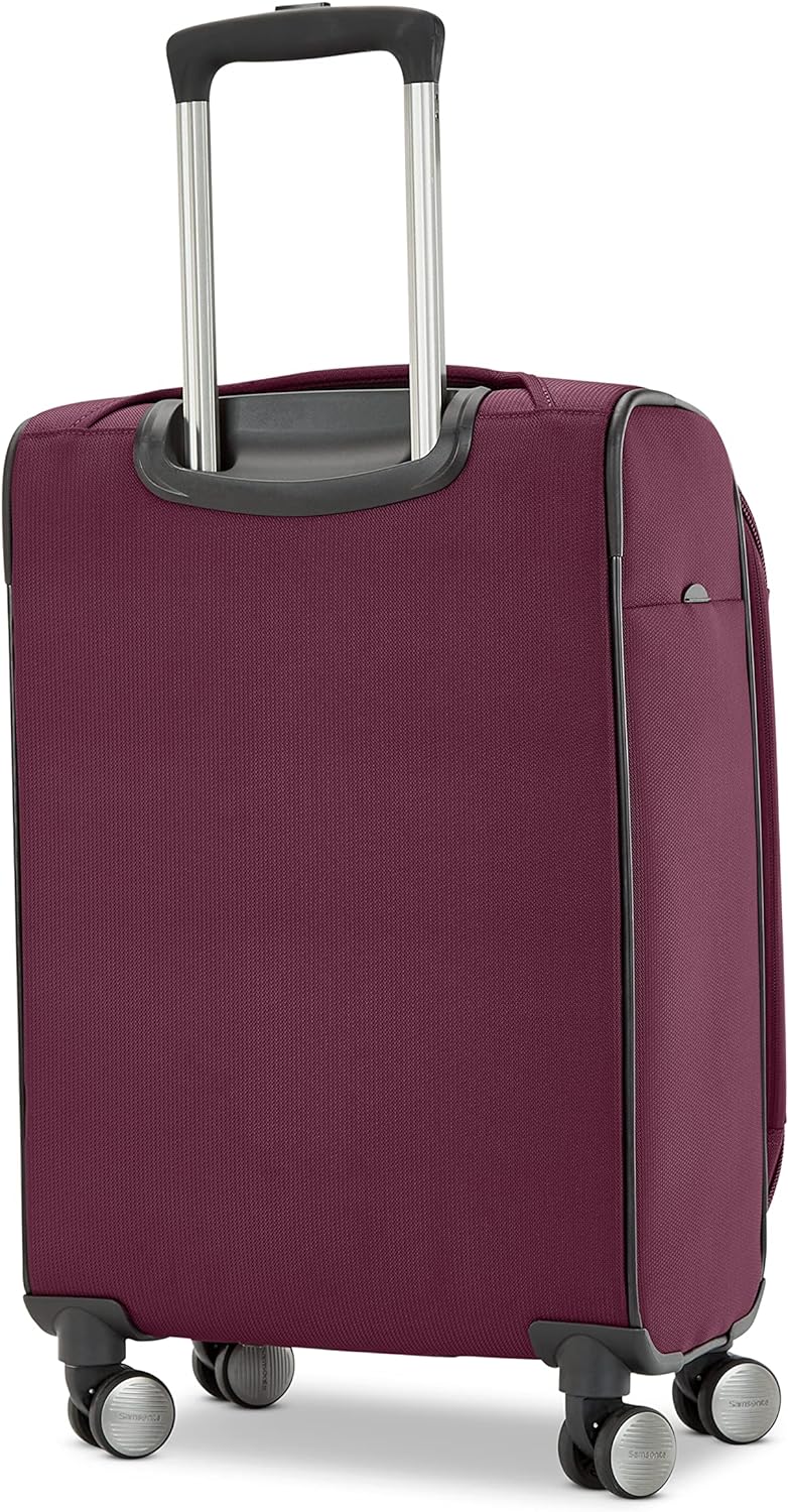 Samsonite Ascella 3.0 Softside Expandable Luggage with Spinners | Black | 2PC SET (Carry-on/Medium)