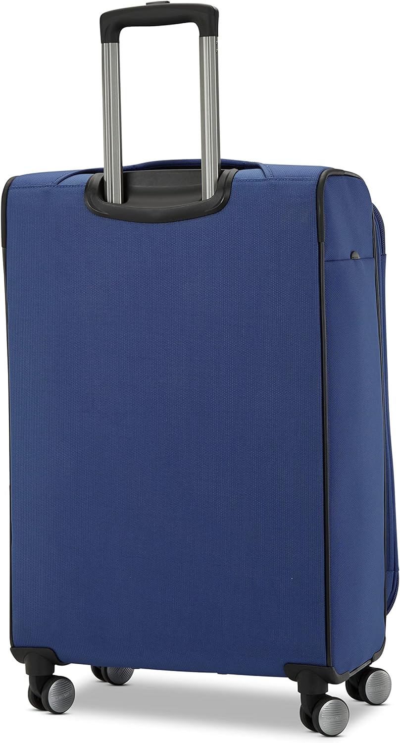 Samsonite Ascella 3.0 Softside Expandable Luggage with Spinners | Black | 2PC SET (Carry-on/Medium)