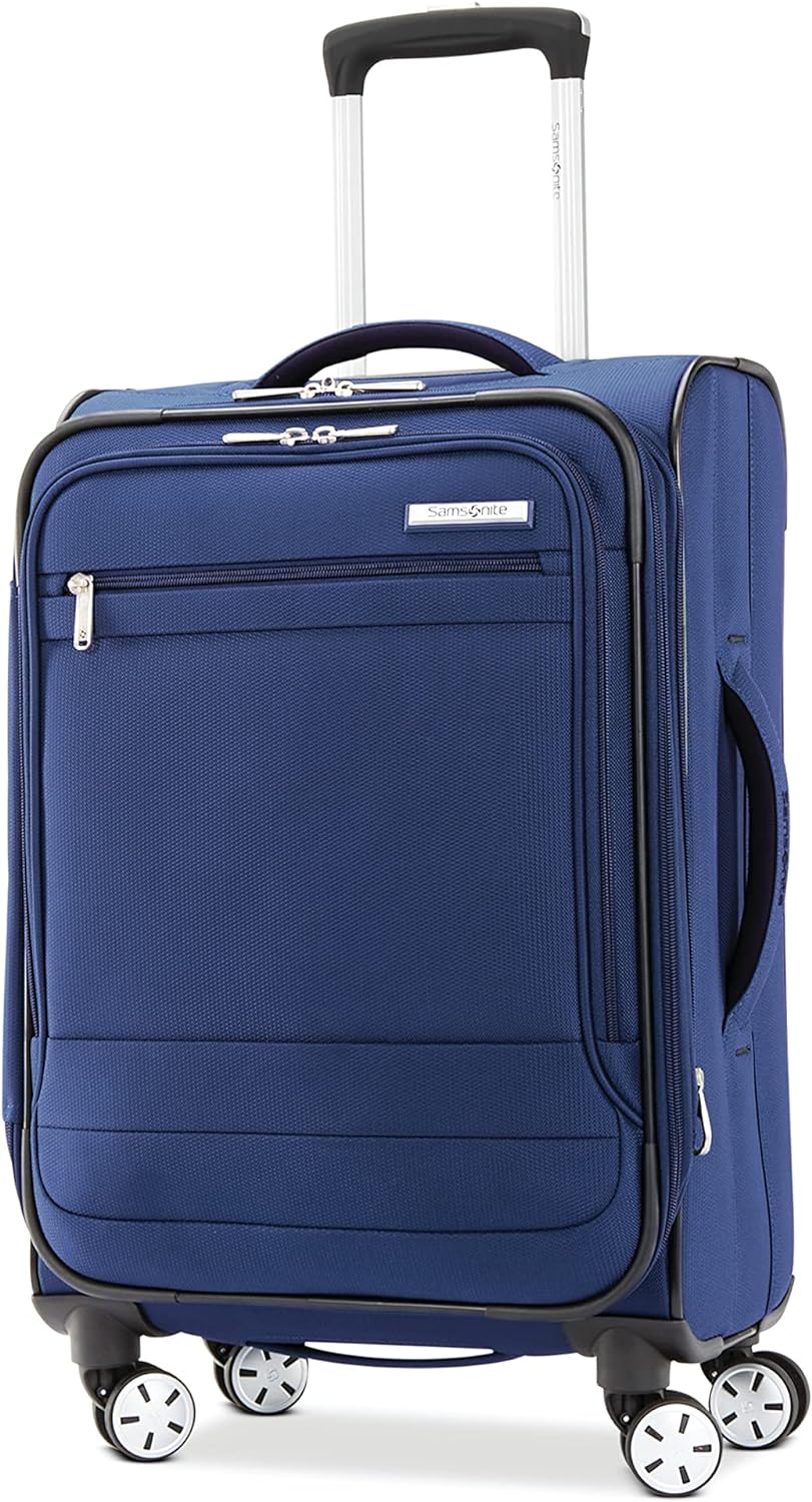 Samsonite Aspire DLX Softside Expandable Luggage Set with Spinners (Carry-on  Medium), Black
