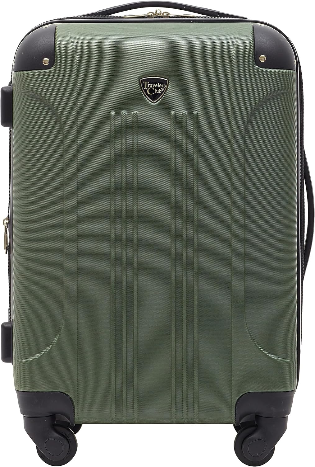 Travelers Club Chicago Hardside Expandable Spinner Luggages, Teal, 20 Carry-On