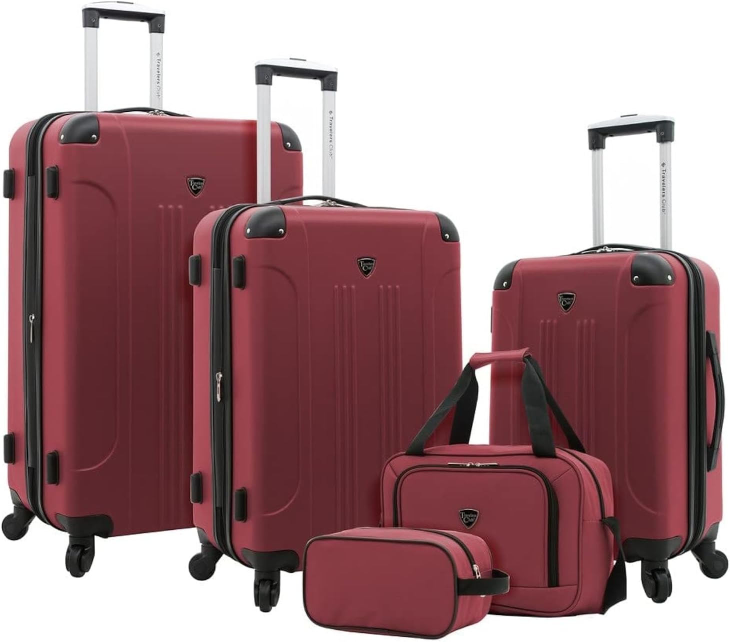 Travelers Club Chicago Hardside Expandable Spinner Luggages, Teal, 20 Carry-On