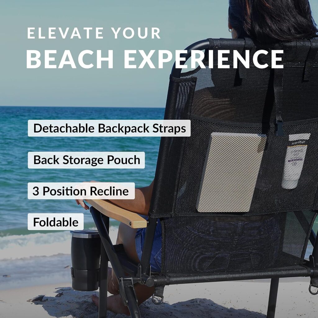 Water Buffalo Beach Chair - Premium Backpack Beach Chair for Adults - Beach Chair with Backpack Straps - Foldable and Reclining Beach Chair - Bondi Backpack Chair Water Buffalo Beach Chair - Premium Backpack Beach Chair for Adults - Beach Chair with Backpack Straps - Foldable and Reclining Beach Chair - Bondi Backpack Chair