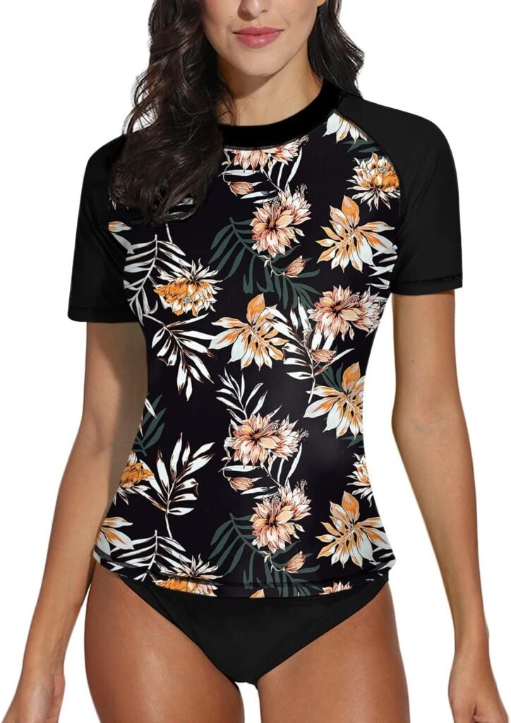 Maillot De Bain Anti-UV Old Navy Fille - Taille XS/5 - Rose - Manches Courtes - Occasion Très Bon État