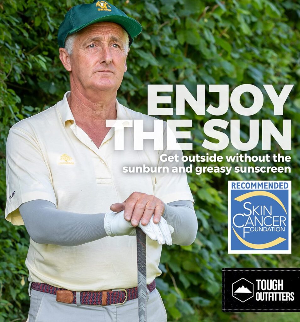 Tough Outdoors Sun Protection Arm Sleeves for Men Women - UV Sleeves - Sun Sleeves for Golf - Cycling - Football Sleeves Tough Outdoors Sun Protection Arm Sleeves for Men Women - UV Sleeves - Sun Sleeves for Golf - Cycling - Football Sleeves