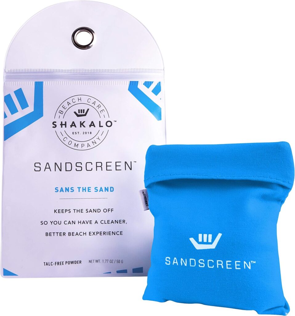 SHAKALO SANDSCREEN Sand Removal Bag | Talc-Free and Reef Friendly | Fresh, Clean and Sand Free | Great for The Whole Family! SHAKALO SANDSCREEN Sand Removal Bag | Talc-Free and Reef Friendly | Fresh, Clean and Sand Free | Great for The Whole Family!